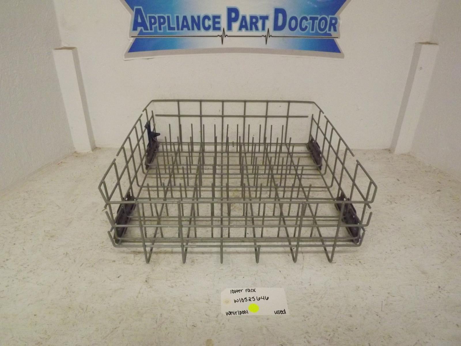 Whirlpool Dishwasher W10525646 Lower Rack Used Whirlpool Dishwasher W10525646 Lower Rack Used
